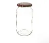 12er Set Einmachglas 1062ml Deckel Holz Herz Rot-Dekor Rund Produktbild-Vorschau 2