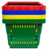 A stack of colorful shopping baskets. Náhled obrázku produktu