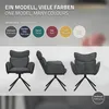 ML-Design Esszimmerstühle drehbar 6er Set Anthrazit Produktbild-Vorschau 8