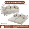 4-in-1 Chenille-Schlafsofa, verstellbare Rückenlehne, 4 Produktbild-Vorschau 7