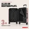 ONBEST Hartschalen Koffer Set | 4-teilig | Rose Gold | mit Produktbild-Vorschau 6