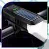 Luce LED da bicicletta a energia solare con campanello, 120 Anteprima dell’immagine prodotto 6