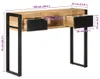 vidaXL Stolik konsola 100x35x75 cm Surowe lite drewno mango Podgląd zdjęcia produktu 7