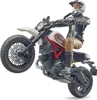 Bruder Motorrad Ducati Desert Sled mit Fahrer 1:16 Produktbild-Vorschau 16
