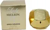 A box and bottle of Paco Rabanne Lady Million perfume are shown against a white background. Produktbild-Vorschau