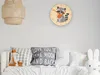 ModernClock, wanduhr, Wanduhr für Kinder Waschbär mit Produktbild-Vorschau 3