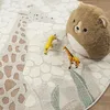 Kinderzimmer Babyzimmer Teppich Giraffenmuster Creme Rund Produktbild-Vorschau 4