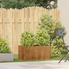 vidaXL Fioriera Rusty 80x40x40 cm Acciaio resistente alle Anteprima dell’immagine prodotto 3