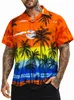 King Kameha Hawaiihemd "Beach" in Orange Herren Hawaii-Hemd Produktbild-Vorschau 3