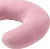 Reise-Nackenkissen Altrosa 28x27x8,5 cm Velours Produktbild-Vorschau 3