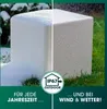 DS Produkte Solarleuchte weiß 30x30cm LED Leuchtwürfel Produktbild-Vorschau 3
