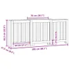 vidaXL Panele grzejnikowe białe 205x21,5x83,5 cm materiał Podgląd zdjęcia produktu 8