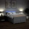 Boxspringbett mit Matratze Hellgrau 140x190 cm Stoff Produktbild-Vorschau 5