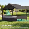 COSTWAY Lit pour chien d'extérieur, lit surélevé en rotin Voir les images du produit 9