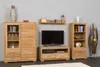 Highboard Vitrine Basel 2-türig Wildeiche Massivholz geölt Produktbild-Vorschau 3