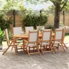vidaXL Gartenstühle 8 Stk. Klappbar Massivholz Akazie und Produktbild-Vorschau 2