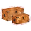 vidaXL Set di cassapanche a 2 pezzi Legno di mango grezzo Anteprima dell’immagine prodotto 6