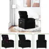 The Living Store Massagesessel Schwarz Stoff Produktbild-Vorschau 1