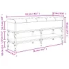 Schuhbank Braun Eichen-Optik 102x32x45 cm Holzwerkstoff Produktbild-Vorschau 10