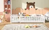 CDGlobal Letto per bambini Letto da terra Letto in legno Anteprima dell’immagine prodotto 10