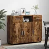 vidaXL Holzschrank Geräucherte Eiche 88,5 x 30,5 x 73 cm Produktbild-Vorschau 4