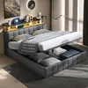 Letto imbottito ProximaX 140x200 con USB e tipo C, letto a Anteprima dell’immagine prodotto 3