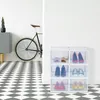 Relaxdays Schuhboxen 6er Pack, mit Tür, Schuhorganizer, Produktbild-Vorschau 2