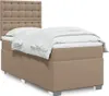 vidaXL Boxspringbett mit Matratze Cappuccino-Braun 90x190cm Produktbild-Vorschau 2