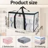 4dílná sada průhledných úložných tašek (90 l) s víkem a Náhled obrázku produktu 2