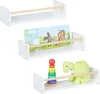 Relaxdays Kinderregal 3er Set, Bücherregal für Kinder, Produktbild-Vorschau 3