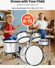 Batteria SucceBuy, 5 pezzi, con grancassa da 40,6 cm, Anteprima dell’immagine prodotto 2