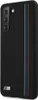 A black smartphone case with three colored stripes and a small logo on the bottom left. Náhľad obrázku produktu