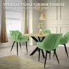 ML-Design 2er Set Esszimmerstuhl mit Rückenlehne, Salbei, Produktbild-Vorschau 4