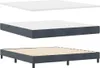 vidaXL Lit boxspring avec matelas gris foncé 180 x 200 cm Voir les images du produit 5