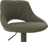 A close-up view of a bar stool seat and backrest. Podgląd zdjęcia produktu