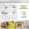 Juskys Aufbewahrungsbox mit Deckel - 4er Set Kunststoff Produktbild-Vorschau 7
