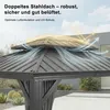 PURPLE LEAF Hardtop Pavillon 3.65x6m wasserdicht winterfest Produktbild-Vorschau 3