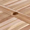 vidaXL Klappbarer Gartentisch Natur 120 x 70 x 75,5 cm Produktbild-Vorschau 6