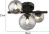 Globo Lighting plafoniera in metallo nero opaco, 3x G9 LED Anteprima dell’immagine prodotto 4