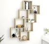 vidaXL Cube Shelf Sonoma Oak 90x15x119 cm výrobek ze dřeva Náhled obrázku produktu 2
