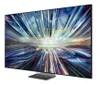 A modern flat-screen television displaying a vibrant, abstract image. Produktbild-Vorschau
