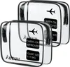 Aucuu Transparente Kulturtasche 2er Set PVC Produktbild-Vorschau 1