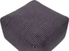 BELIANI Pouf Dunkelgrau Cord 50 x 50 cm mit EPS-Perlen Produktbild-Vorschau 5