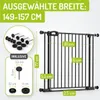 Bomi Treppenschutzgitter ohne Bohren, 149-157 cm, flacher Produktbild-Vorschau 2