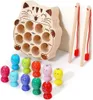 Kleinkind Montessori Spielzeug hölzerne Fischerei Spiel für Produktbild-Vorschau 5