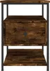 vidaXL Noční stolek Smoked Oak 40x42x56 cm výrobek ze dřeva Náhled obrázku produktu 6