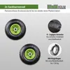 2x Sackkarrenrad Luftrad 260x85 mm 3.00-4 60 mm versetze Produktbild-Vorschau 2