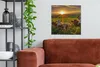 MuchoWow® - Leinwandbilder - Sonne - Kuh - Gras, Wandbild, Produktbild-Vorschau 2