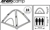 3-Personen-Luftzelt ENERO CAMP HOLIDAY 210x210x110 cm – Produktbild-Vorschau 3