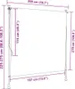vidaXL Außenrollo Blau und Weiß 200x270 cm Stoff und Stahl Produktbild-Vorschau 8